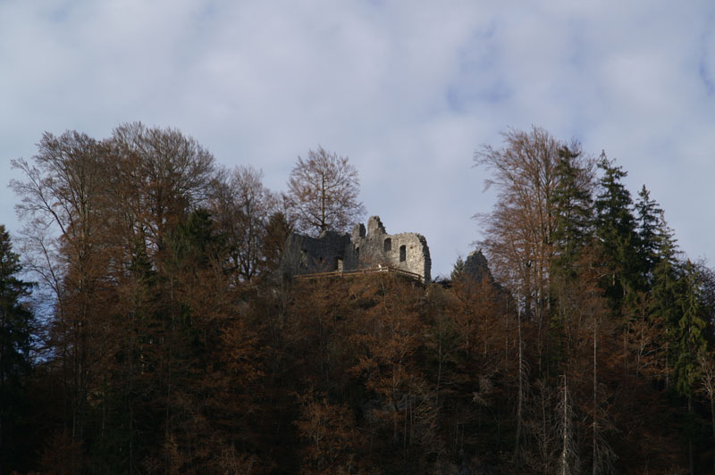 Die Burgruine Werdenfels
